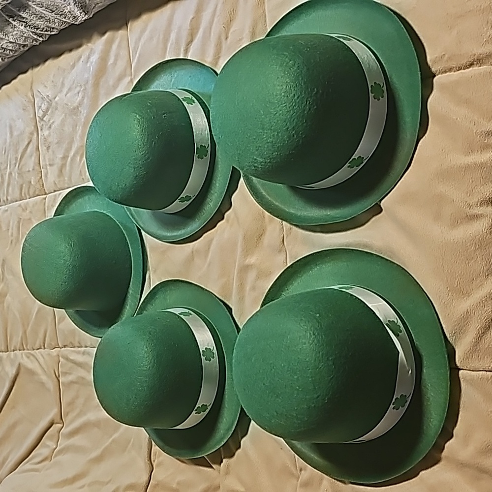 Green St. Patrick's Day Hats (set of 5)